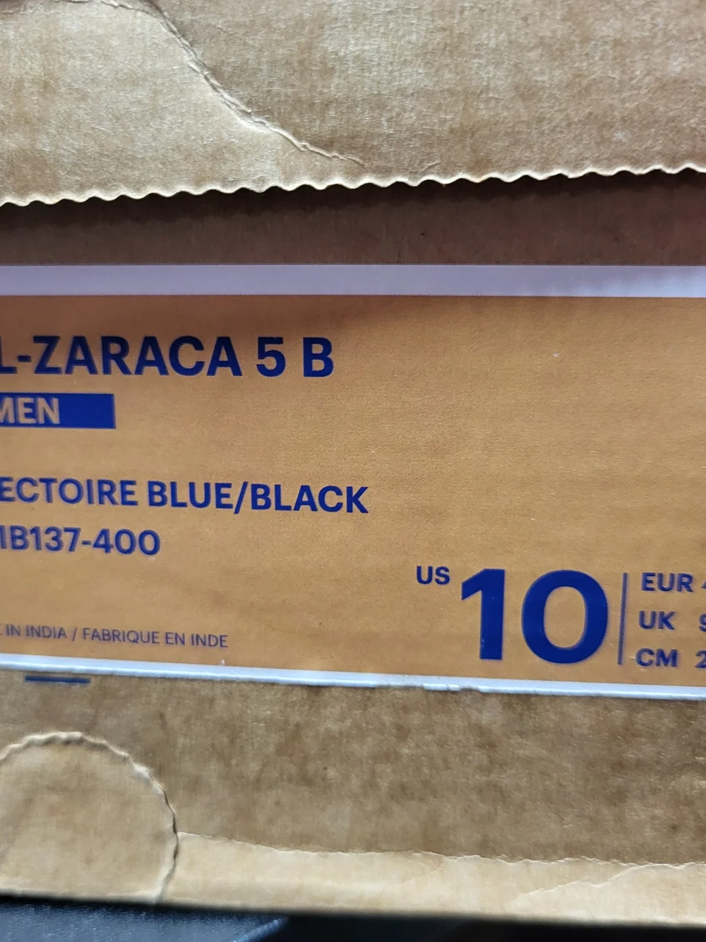 *NEW* ASICS Gel-Zaraca 5 B Running Shoes Directoire Blue/Black Size Men’s 10